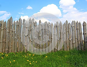 Timber wood fence photo