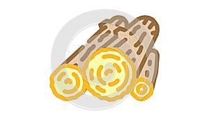 timber wooden material color icon animation