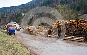 Timber Yard in North East Italy