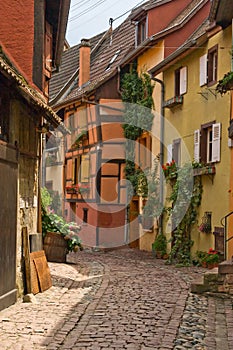 Timbered houses in Alsace, France