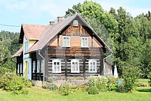 Timbered mountain cottage