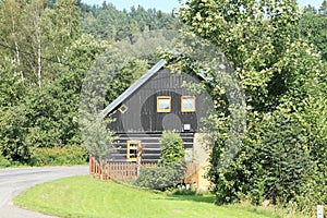 Timbered mountain cottage