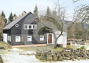 Timbered mountain cottage