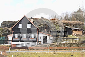 Timbered mountain cottage