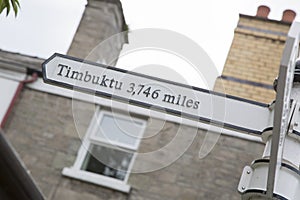 Timbuktu Destination Sign