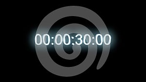 Time 1007: Timecode countdown glitch malfunction real time one minute 24 fps