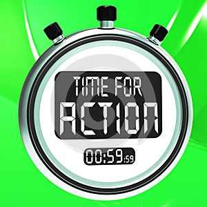 Time for Action Clock Shows To Inspire And Motivate
