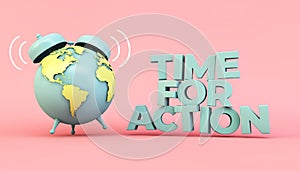 time for action eco illustration