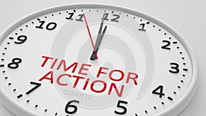 time for action modern bright clock style