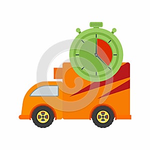 Time Based Delivery icon vector image.