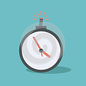 Time bomb. concept vector design