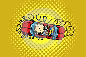 Time bomb. explosive dynamite