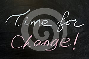 Time for change