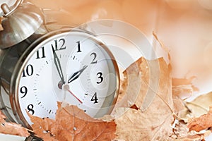 Time Change Daylight Savings Concept