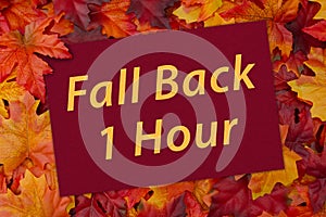 Time Change Greeting Card Fall Back