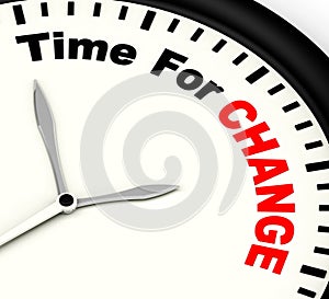 Time For Change Meaning Different Strategy Or Vary