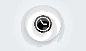 Time, clock stop watch, limited offer, happy hour, deadline concept, line icon, vector illustration