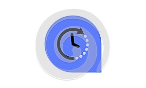 Time, clock stop watch, limited offer, happy hour, deadline concept, line icon, vector illustration