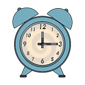 Time clock watch alarm cartoon