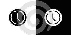 time clock watch icon set vector illustration