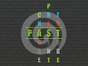 Time concept: Past in Crossword Puzzle