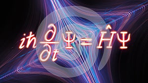 Time-dependent Schrodinger equation with quantum string photo