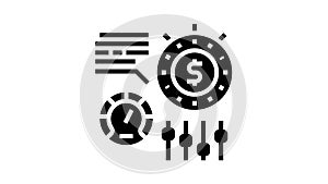 time for earn money settings and optimize glyph icon animation