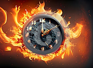 Time in Flames: A Symbol of Urgency and Limited Moments