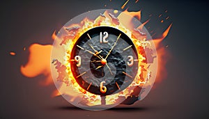 Time in Flames: A Symbol of Urgency and Limited Moments