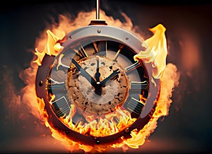 Time in Flames: A Symbol of Urgency and Limited Moments