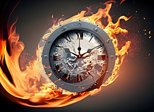 Time in Flames: A Symbol of Urgency and Limited Moments