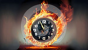 Time in Flames: A Symbol of Urgency and Limited Moments