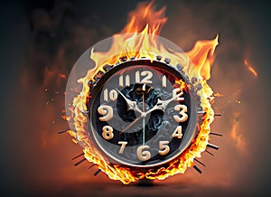 Time in Flames: A Symbol of Urgency and Limited Moments