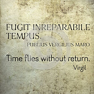 Time flies Virgil Lat