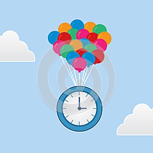 Time Floating Balloons