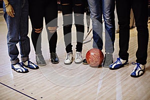 Time with friends at a bowling alley