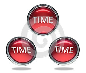 Time glass button