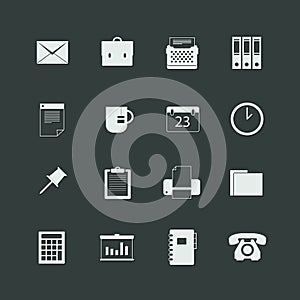 Time keeping and office icons