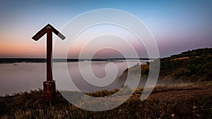 Time Lapse of Amazing Dawn Landscape With Dense Mist