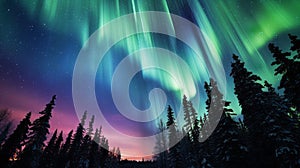 Time   lapse aurora borealis dancing sky