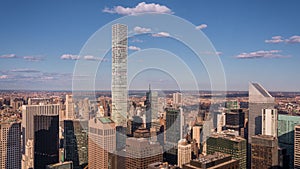 Time lapse clip of Manhatten skyline in New York