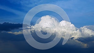 Time lapse cloud formation video