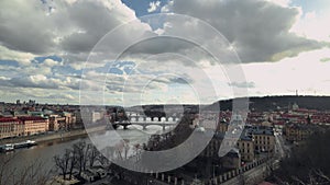 Time lapse of clouds above Prague