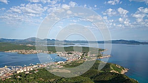 Time lapse of clouds over Golfo Aranchi, Italy