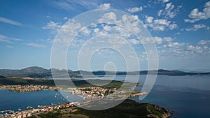 Time lapse of clouds over Golfo Aranchi, Italy