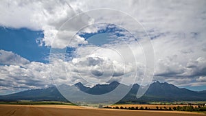 Time lapse of clouds over Tatra mountains