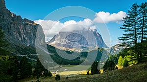 Time Lapse - Dolomites Langkofel Italy Landscape