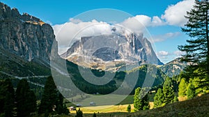 Time Lapse - Dolomites Langkofel Italy Landscape