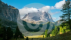 Time Lapse - Dolomites Langkofel Italy Landscape