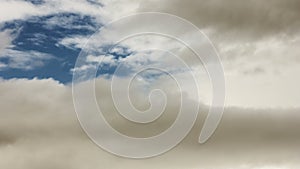 Time lapse of dramatic brighten clouds fly by